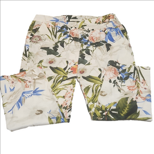 Saint Tropez West tropical print pants, size 10